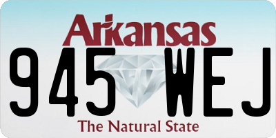 AR license plate 945WEJ