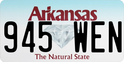 AR license plate 945WEN