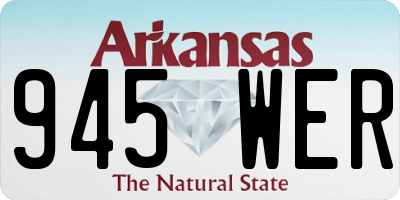 AR license plate 945WER