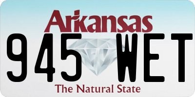 AR license plate 945WET
