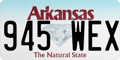 AR license plate 945WEX
