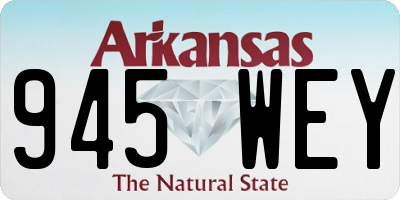 AR license plate 945WEY