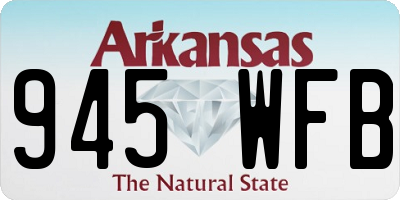 AR license plate 945WFB