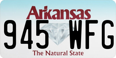 AR license plate 945WFG
