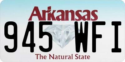 AR license plate 945WFI