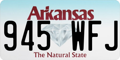 AR license plate 945WFJ