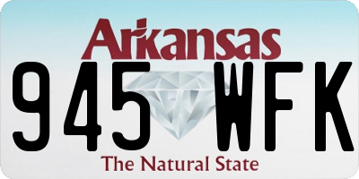 AR license plate 945WFK