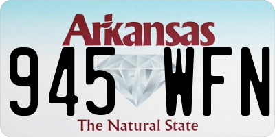 AR license plate 945WFN