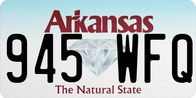 AR license plate 945WFQ