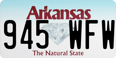 AR license plate 945WFW
