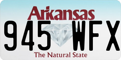 AR license plate 945WFX