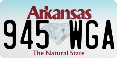 AR license plate 945WGA
