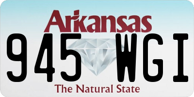 AR license plate 945WGI
