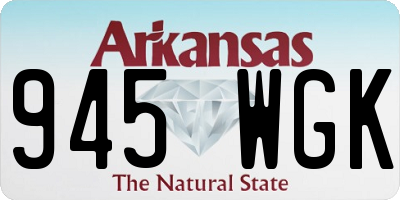 AR license plate 945WGK
