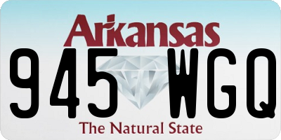 AR license plate 945WGQ