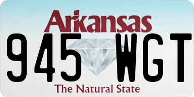 AR license plate 945WGT