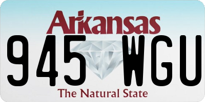 AR license plate 945WGU