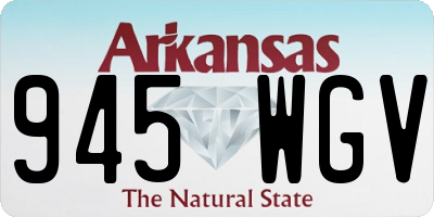 AR license plate 945WGV