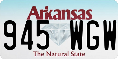 AR license plate 945WGW