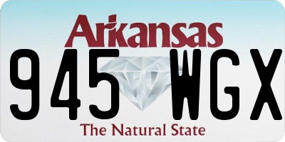 AR license plate 945WGX