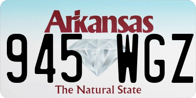 AR license plate 945WGZ
