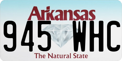 AR license plate 945WHC