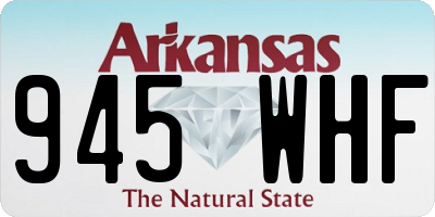 AR license plate 945WHF