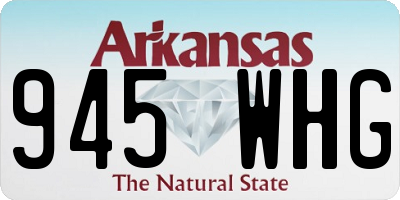 AR license plate 945WHG
