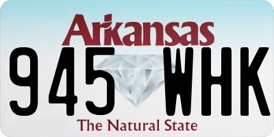 AR license plate 945WHK