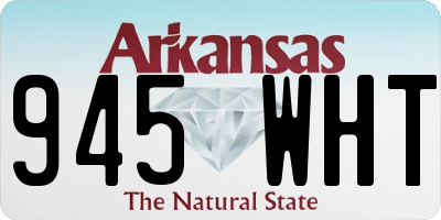 AR license plate 945WHT