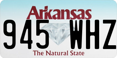 AR license plate 945WHZ