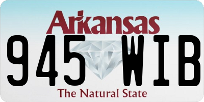 AR license plate 945WIB