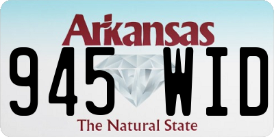 AR license plate 945WID