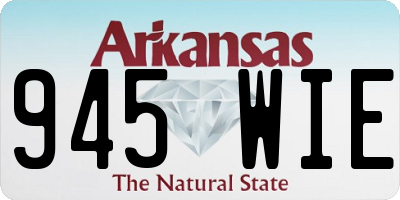 AR license plate 945WIE