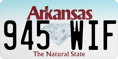 AR license plate 945WIF