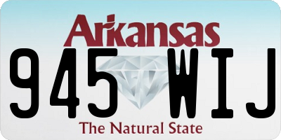AR license plate 945WIJ