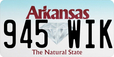 AR license plate 945WIK