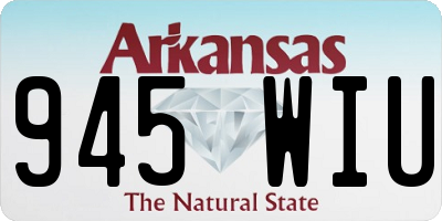 AR license plate 945WIU