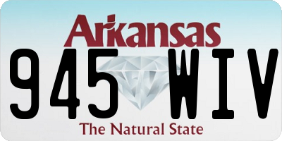AR license plate 945WIV