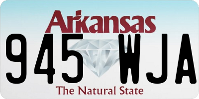 AR license plate 945WJA
