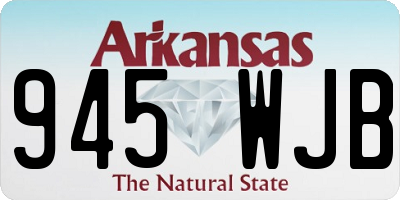 AR license plate 945WJB