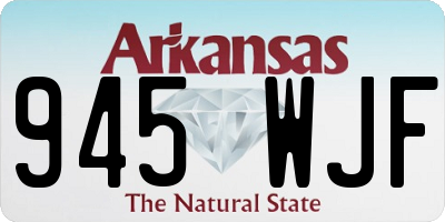 AR license plate 945WJF