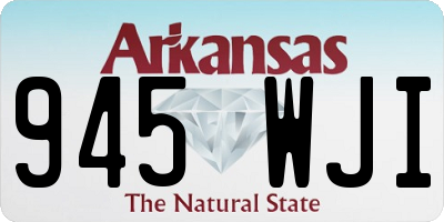 AR license plate 945WJI