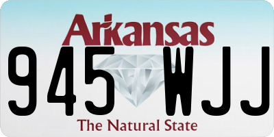 AR license plate 945WJJ