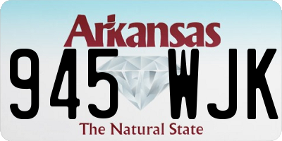 AR license plate 945WJK