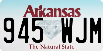 AR license plate 945WJM