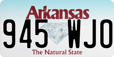 AR license plate 945WJO