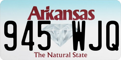 AR license plate 945WJQ
