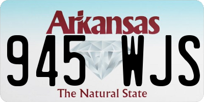 AR license plate 945WJS