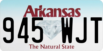 AR license plate 945WJT